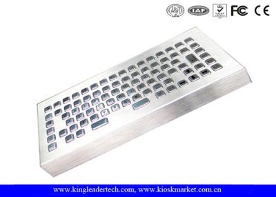 China Rugged Brushed Stainless Steel Waterproof Keyboard 86 Keys for sale
