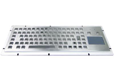 China Rugged Stainless Steel Industrial Keyboard With Mouse Touchpad for sale
