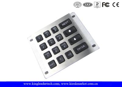China Rear Panel Mount Led Illuminated Metal Keypad for Industrial Machines for sale