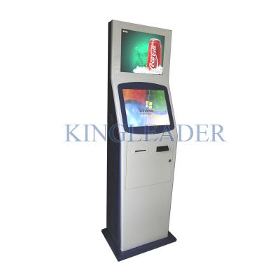 China Two Display Interactive Touch Screen Kiosk Durable High Resolution for sale