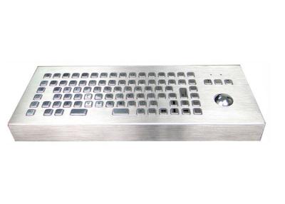 China Dust Proof Metal Industrial Computer Keyboard With Trackball 86 Keys for sale