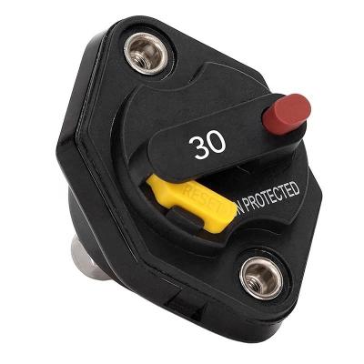 China 20A 30A 50A Thermal 51 54 55 Circuit Breaker Bimetal Waterproof with Manual Auto Reset for Truck RV Marine Panel Mount for sale