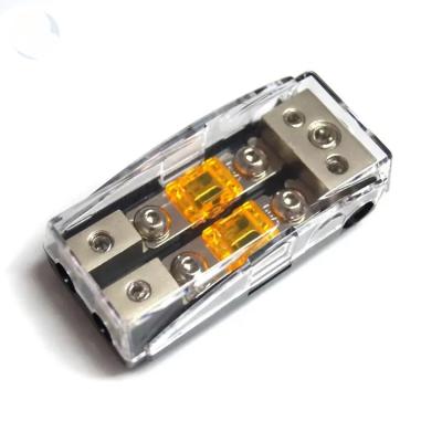 China 1 Input 2 Output 2 Ways 2P 2 Position Car Audio Video Stereo Refit ANS Fuse Block Box Holder for sale