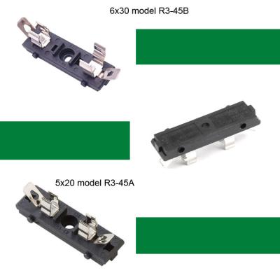 China 6x30 6X32 15A PCB Mount Fuse Holder 125V PBT Fire retardant for sale