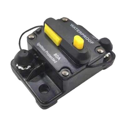 China 300A Circuit Breaker Surface Mount 24V With Yellow Button Switch for sale