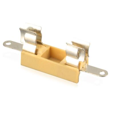 China Yellow 250V 5x20 PCB Mount Fuse Holder PTF Fuse Terminal Block for sale