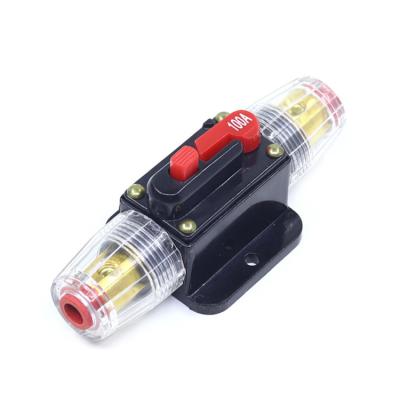 China 100 Amp Resettable Car Audio Circuit Breaker IP67 12V 24V 100A For Overload Protection for sale