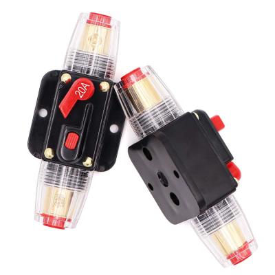 China Resettable 20 Amp Automotive Circuit Breakers 12V 24V 20A Inline Car Overload Protection for sale