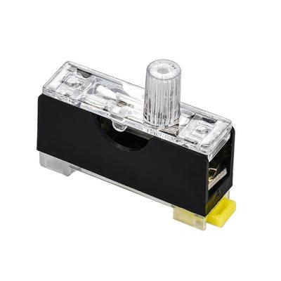 China 10A 35mm Din Rail Mount Fuse Holder 3AG With LED Indicator Light for sale