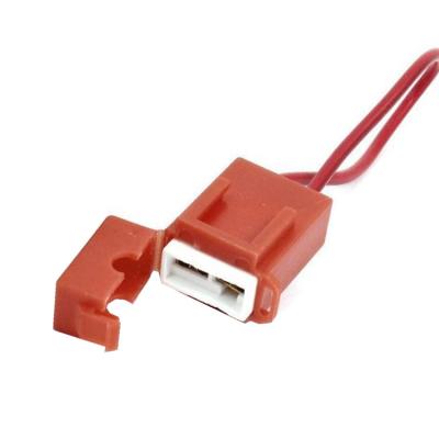 China BX2017 Inline Red Fuse Holder Ceramic Body for blade fuse for sale