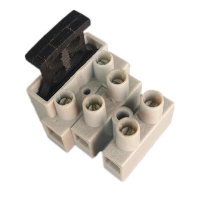 China FT06 540-3P 450V 15A Wire Connection Stud 3 Pole 250V 6.3A 5x20 Fuse Terminal Block for sale