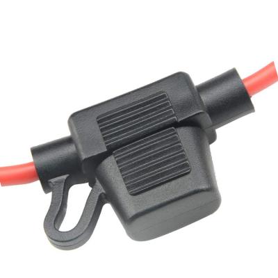 China IP65 Car Fuse Holder Small Type 12 AWG Wire For Mini Auto Blade Fuse for sale