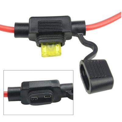 China ATM / APM Mini Size Fuse Holder Auto Blade Fuse With 14 AWG Cable for sale