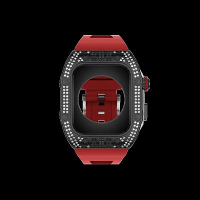 China Casilla de Apple Watch de fibra de carbono de lujo para la serie 6/7/8/SE 44mm/45mm Adecuado en venta