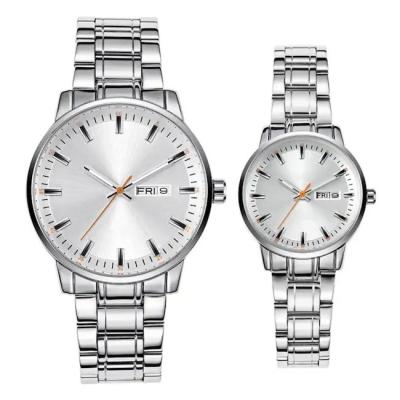 China ISO Simple Waterproof Watch IP68 Stainless Steel Luxury Couple Watches for sale