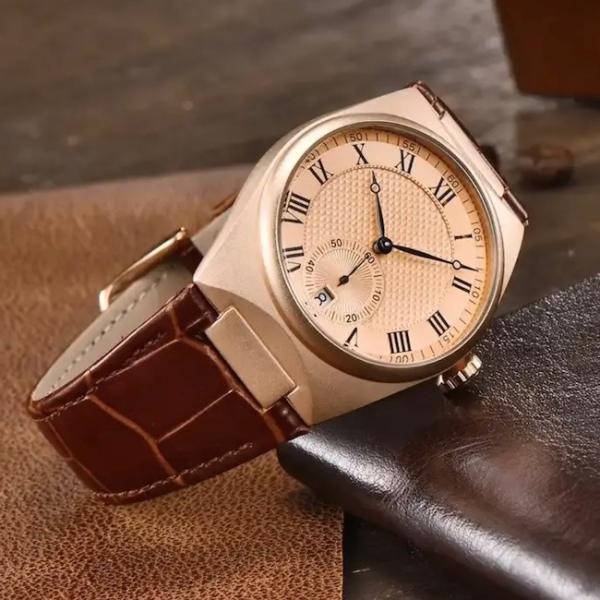 Quality Leather Strap Waterproof Quartz Watch for sale