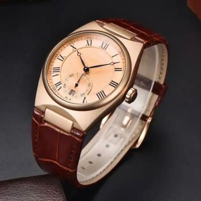 China Leather Strap Waterproof Quartz Watch for sale