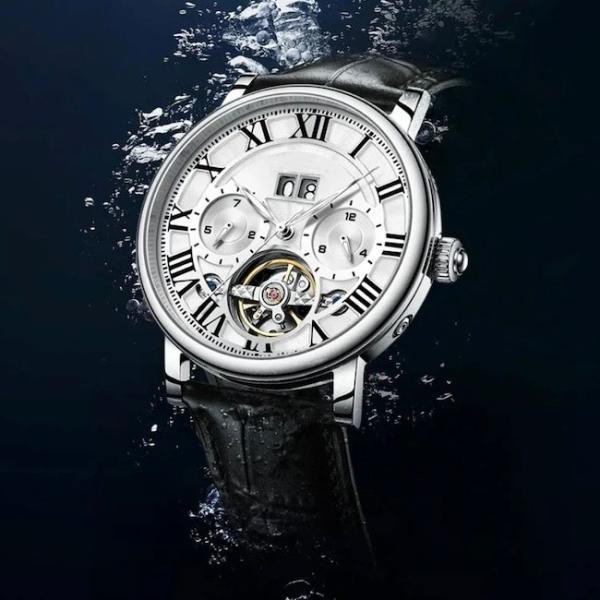 Quality Fashion Waterproof Quartz Watch Automatic Mechanical Movement Men'S Wrist Watch for sale