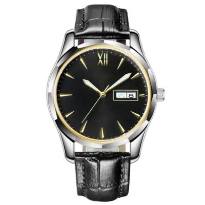 China Relógios automáticos de luxo luminosos Homens OEM relógio de couro impermeável à venda