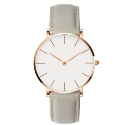 China Japanese Quartz Movement Ladies Leather Watch 20mm Leather Strap Watch for sale