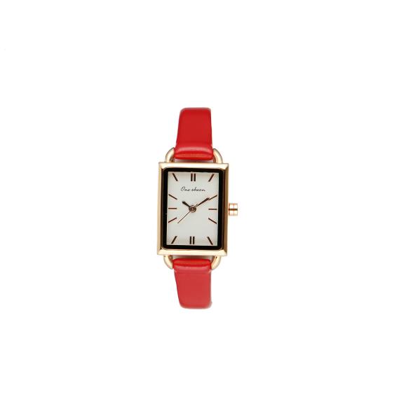 Quality Square Quartz Leather Watch Fashionable White Waterproof Quartz Watch for sale