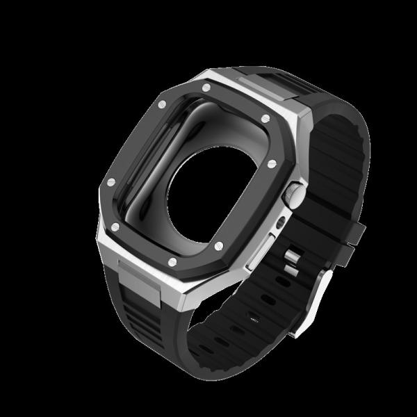 Quality Rubber Strap Apple Watch Case 45mm Luxury Apple Watch Case OEM for sale