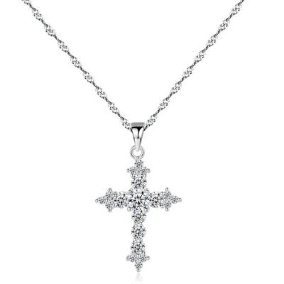 China Rope Chain Trendy Cross Necklace 316L Stainless Steel Fashion Jewelry Necklaces for sale