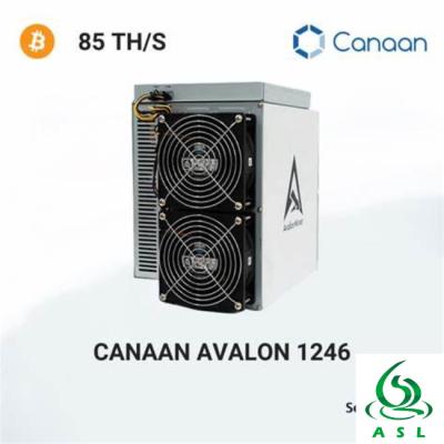 China SHA256 90T 85T 81T Canaan Avalon 1246 A1166 Pro Mining Machine With PSU for sale
