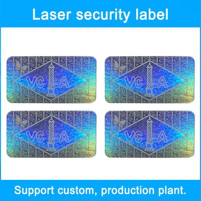 China Etiqueta autoadhesiva olográfica del holograma del QR Code 3D de la etiqueta engomada de la seguridad de encargo del laser en venta