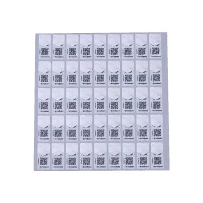 China Waterproof QR Code Label Sticker Magnetic Sheets Custom 3D Hologram Stickers CE for sale