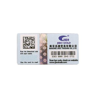 China Removível rasgue fora o CE esparadrapo feito sob encomenda de Debossing do QR Code da etiqueta à venda