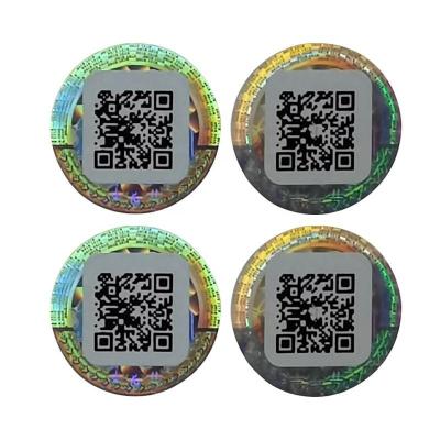 China OEM QR Code Label Removable Industry Security Auto Parts Label ROHS for sale