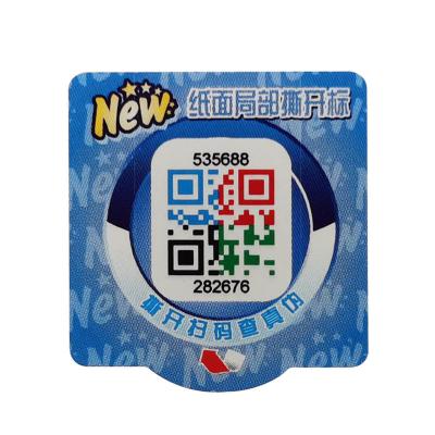 Китай ODM ярлыка цели лоснистого пластикового стикера ярлыка анти- подделывая Multi продается