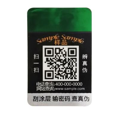 China CE olográfico de encargo de la capa de rasguño de la etiqueta engomada de plata del holograma del laser en venta