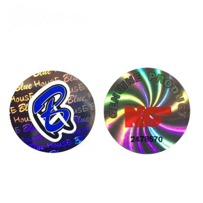 China etiquetas engomadas Logo Sticker Printed de encargo olográfico del holograma del laser 3D en venta