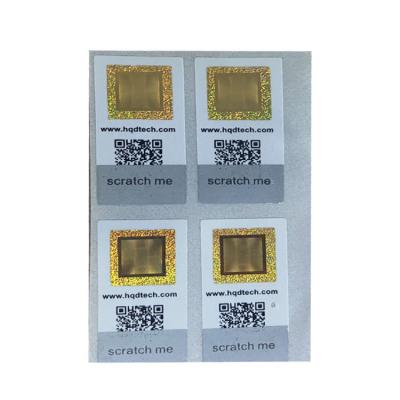 China Removable Tax Stamp Duty Anti Counterfeiting Sticker QR Code ROHS for sale