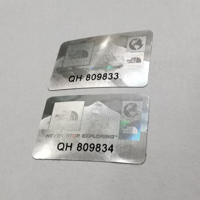 China Adhesive Holographic Sticker Vinyl Anti Counterfeit Magnetic Security Stickers for sale