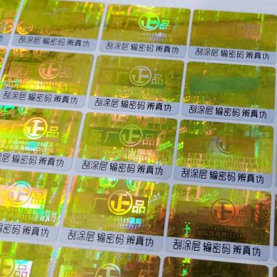China De verwijderbare Waterdichte Laser van het Douaneetiket paste Gedrukt Etiket ISO9001 aan Te koop