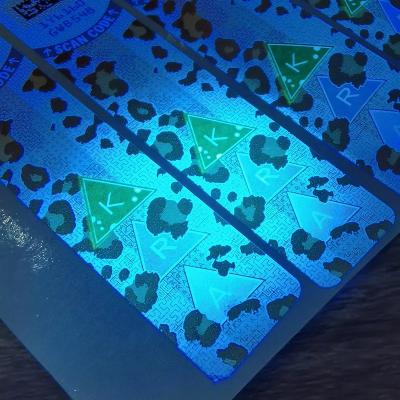 China Customized Holographic Label Vinyl Material Glossy/Matt Surface for sale