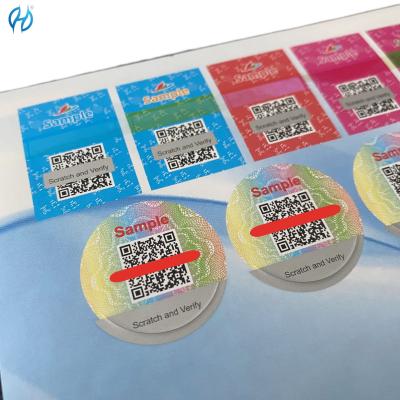 China Impuesto de sello de impuesto OEM con tinta de cambio de color / holográfico / estampado en caliente en venta