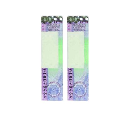China Security Paper Adhesive Customized Tax Stamp Enhancing Security Measures for sale