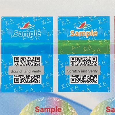 China Offset Printing Custom Security Labels Paper Vinyl PET Die Cut Stickers Silk Screen Digital Print for sale