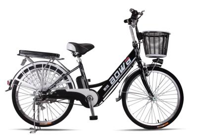 China 48V Womens Hybrid City Lithium Bicycle , Electric Assisted Bicycle With Electric Motor for sale