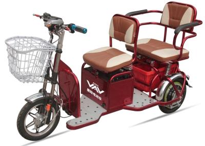 China 48V20A 350W Powered Electric Tricycles For Adults , 2 Seat Electric  Tricycle for sale
