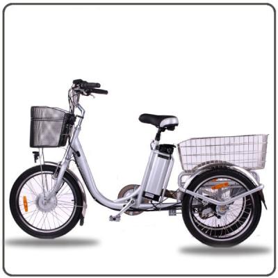 China CE Approved 36V 250W White Electric Tricycles Lithium Battery 3 Wheel Electric Bike for sale