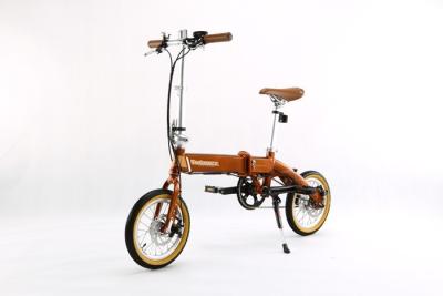 China 36V 8A Small Lithium Bicycle , Foldable Electric Bikes Allowed On Bus / Metro / Train for sale