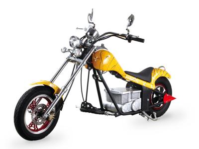 China Yellow Coolest Harley Electric Motorcycles 60Km / H With 48V 500W Motor for sale