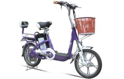 China 38V Li Battery 2 Wheel Adult Electric Bike Purple Electric Road Bicycle for sale