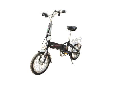 中国 電気バイク、リチウム電池が付いている 折り畳み式 電気自転車を折る 14 インチの雑種 販売のため