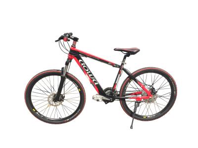 China 26'' Red Specialized Mountain Electric Bike / Electric MTB With Aluminum Alloy Frame for sale